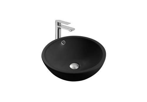 Раковина Aquatek 44 см AQ5354-MB накладная цвет черный матовый