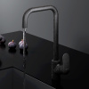 Смеситель для кухни Am.Pm Like F8006022 на раковину/на столешницу черный без термостата