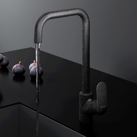 Смеситель для кухни Am.Pm Like F8006022 на раковину/на столешницу черный без термостата