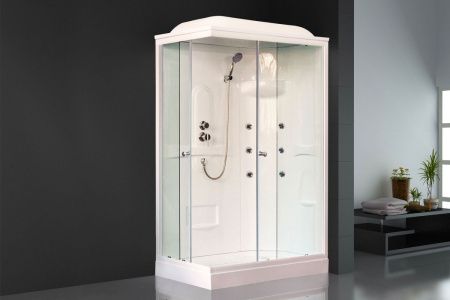 Душевая кабина Royal Bath HP RB8120HP2-T-R 120х80 прямоугольная с крышей ориентация правая