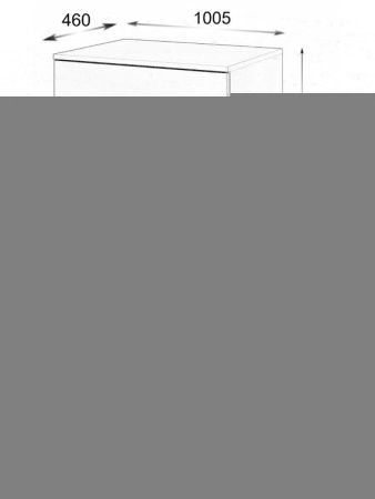 Тумба с раковиной Orange Line Li-100TuwMDF+B05-520W 100х50