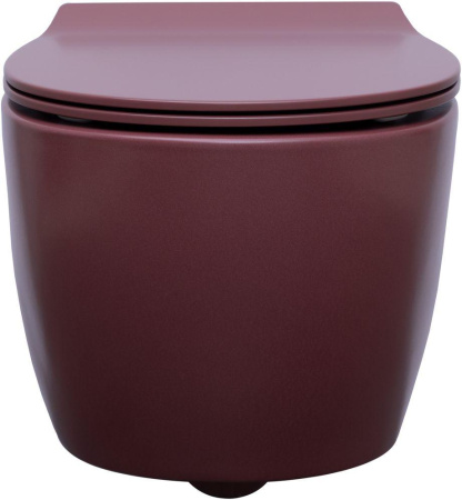 Чаша унитаза подвесная Allen Brau Fantasy 4.11004.BD цвет красный без сиденья безободковая каскадный смыв