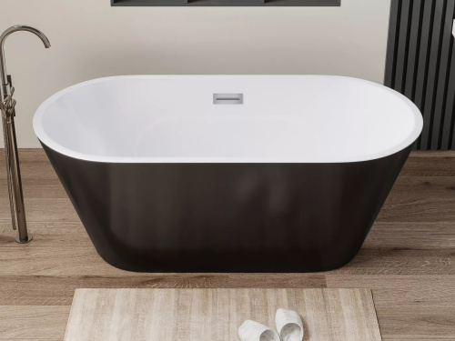 Ванна акриловая Cerutti SPA CT10879 170х75 отдельностоящая овальная - фото 2