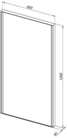 Зеркало с подсветкой Allen Brau Infinity 1.21020.BL 60х120 подвесное