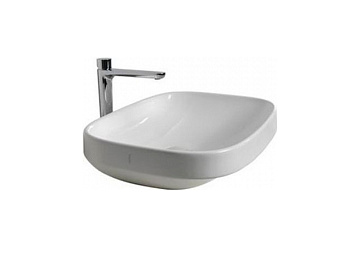 Раковина из санфаянса Hatria ABITO YXXA01 58х45 накладная цвет белый