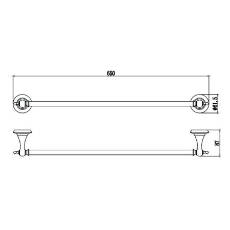 Полотенцедержатель Savol S-06924W