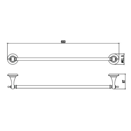 Полотенцедержатель Savol S-06924W - фото 3