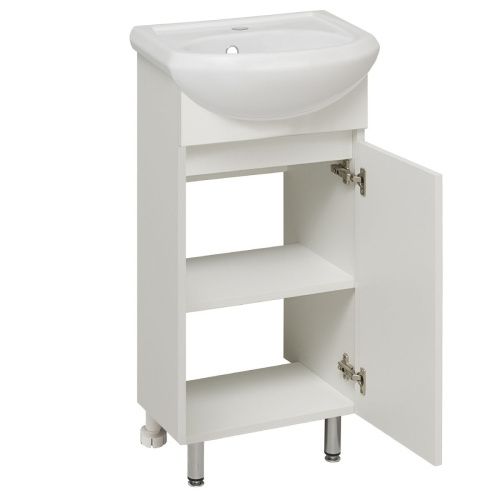 Тумба под раковину Runo ЛАДА 00-00001194 40х30 напольная цвет белый - фото 4