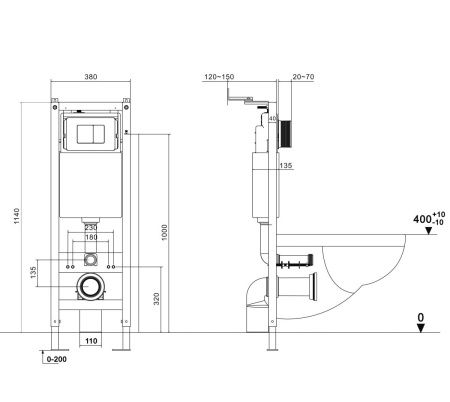 Инсталляция для подвесного унитаза Grossman 900.K31.03.000