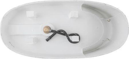 Ванна из искусственного камня Allen Brau 2.35001.21 170х80 отдельностоящая овальная с ножками