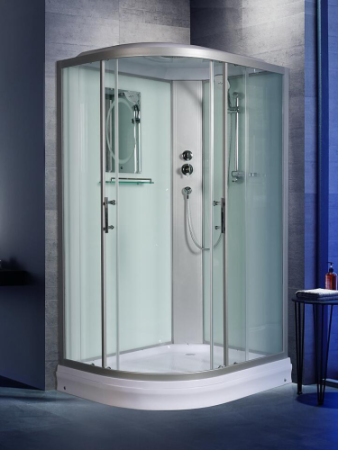 Душевая кабина WeltWasser WW500 10000003331 90х120 асимметричная с крышей ориентация правая