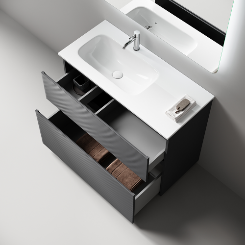 Тумба под раковину Sancos FOLK Floor FL100FLGS 100х45х85 - фото 2