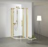 Душевой уголок Azario ONTARIO AZ-NBB2231-L 900 GOLD 90х90 стекло прозрачное профиль золото без поддона