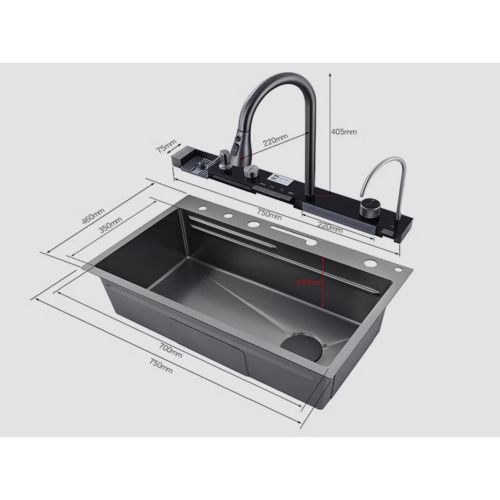 Кухонная мойка Savol S-SC001W 75х46 цвет белый поверхность матовая - фото 3