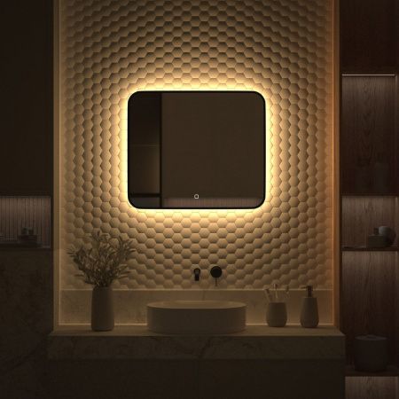 Зеркало с подсветкой Defesto AURA DF 2976SH 70х60 подвесное