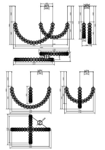 Светильник подвесной Maytoni Golden Cage Modern MOD216PL-L55G3K - фото 4