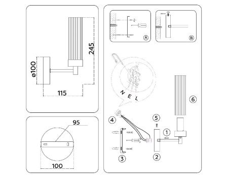 Бра Ambrella Light Modern (Модерн) LH55154