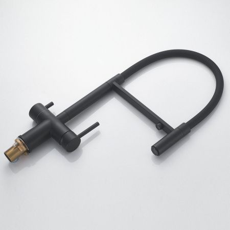 Смеситель для кухни Shevanik S178H на мойку черный