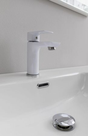 Раковина керамическая Allen Brau Glority 1.35009.20 100х50 полувстраиваемая цвет белый 1 отверстие под смеситель