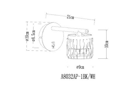 Спот Arte Lamp Atria (Атриа) A8032AP-1WH