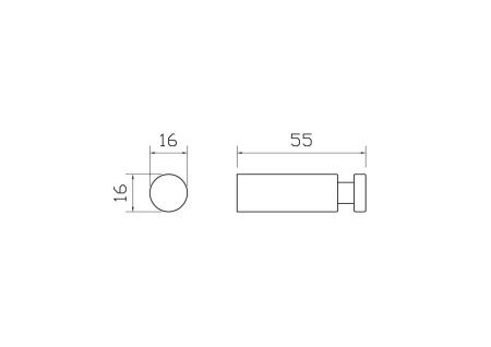Крючок Wonzon & Woghand EASY WW-8105-2-CR