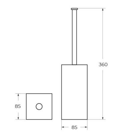 Ершик Art&Max PLATINO AM-E-D002BL