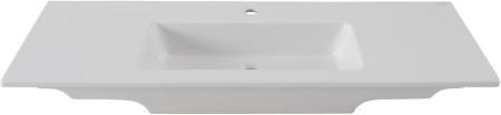 Раковина керамическая Allen Brau Fantasy 4.11028.20 122х47 полувстраиваемая цвет белый 1 отверстие под смеситель