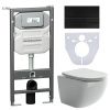 Инсталляция с кнопкой + унитаз + шумоизоляция Ceramica Nova CN3009_1002B_1000