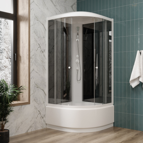 Душевая кабина Parly Classic EC921 90х90 четверть круга с крышей