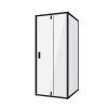 Душевой уголок Niagara Nova NG-83-9AB-A90B 90х90 стекло прозрачное профиль черный без поддона