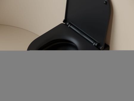 Унитаз подвесной Ceramica Nova UP CN4007MB черный с сиденьем микролифт безободковый душевой смыв