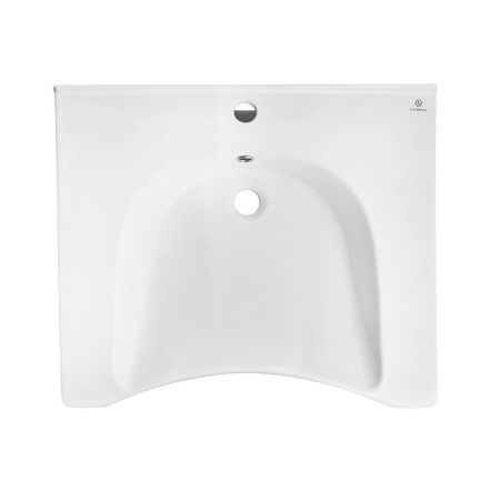 Раковина из сантехнического фарфора Dstrana 4624 60х60 подвесная цвет белый