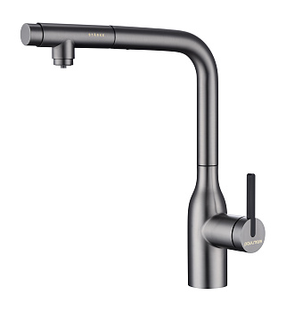 Смеситель для кухни Paulmark VIPER Vi213105-B на раковину беретта без термостата
