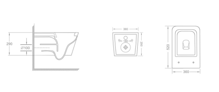 Унитаз подвесной Iberica Blanca Toledo IB.TLD.231.1B1 белый с сиденьем микролифт безободковый каскадный смыв