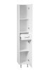 Шкаф-пенал Stella Polar Концепт SP-00000145 40х180 напольный цвет белый