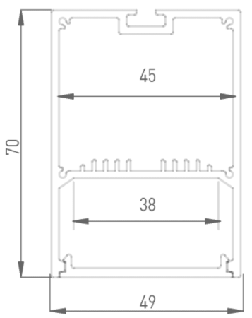 Алюминиевый профиль Designled LS 00-00010370