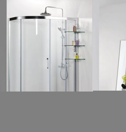 Душевой уголок Azario VICTORIA AZ-NNQ2131-1-L 900 120х90 стекло прозрачное профиль серебро без поддона