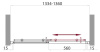 Душевая дверь BelBagno UNO UNO-BF-1-135-C-Cr 135х185 стекло прозрачное профиль хром