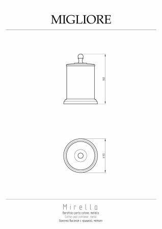 Баночка Migliore Mirella 17229