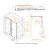 Душевой уголок RGW Passage 410874179-14 170х90 стекло прозрачное профиль черный без поддона