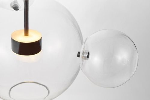 Светильник подвесной Lumina Deco Neroni (Нерони) LDP 6016-3+1 BK - фото 3