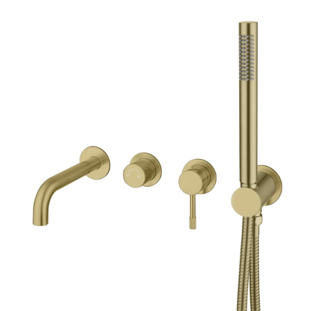 Смеситель Boheme Uno 464-3-MG встраиваемый золото матовое