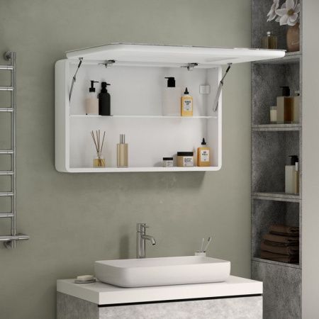 Зеркало-шкаф Continent Tokio МВК010 90х50 подвесной цвет белый