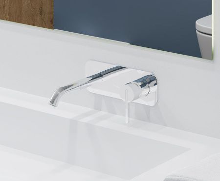 Смеситель для раковины AQG Urban 01URB170CR встраиваемый в стену хром