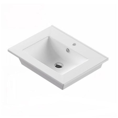 Тумба с раковиной Comforty Модена М 00-00001642CF 60х50 напольная цвет белый