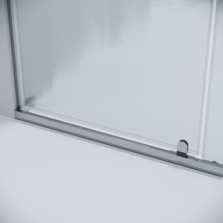 Душевая перегородка Grossman Pragma 200.K33.03.80.10.02 80х195 стекло текстурное профиль хром глянцевый