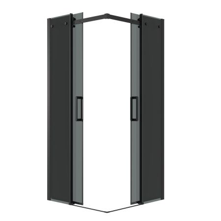 Душевой уголок Grossman Classic 300.K33.04.8080.21.10 80х80 стекло тонированное профиль черный без поддона
