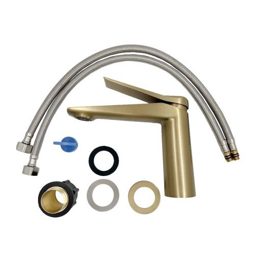 Смеситель Esko Shanghai Gold SHA26Gold на раковину золото - фото 4