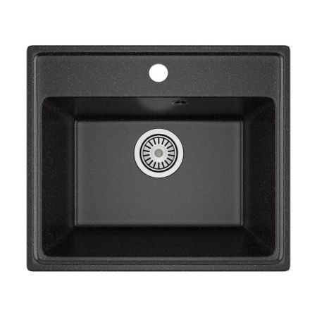 Кухонная мойка Maretti Kitchen 490 KT490-BL 50х40 цвет черный поверхность матовая