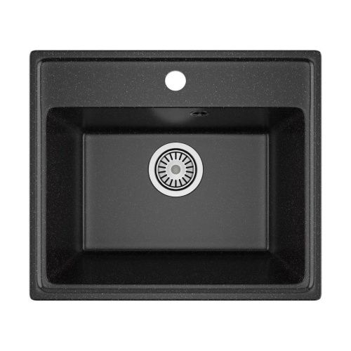 Кухонная мойка Maretti Kitchen 490 KT490-BL 49х42 цвет черный поверхность матовая - фото 2